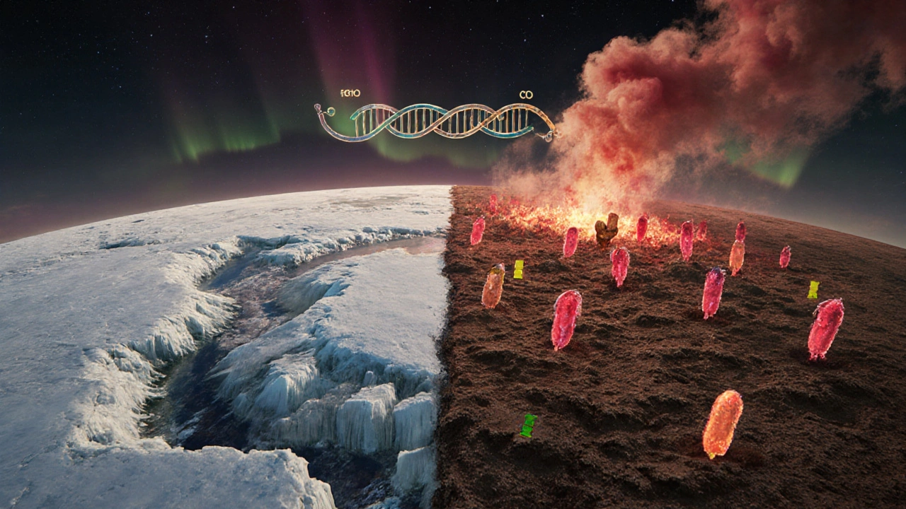 Tání permafrostu uvolňuje staré uhlík a aktivuje agresivní mikrobiální komunity.