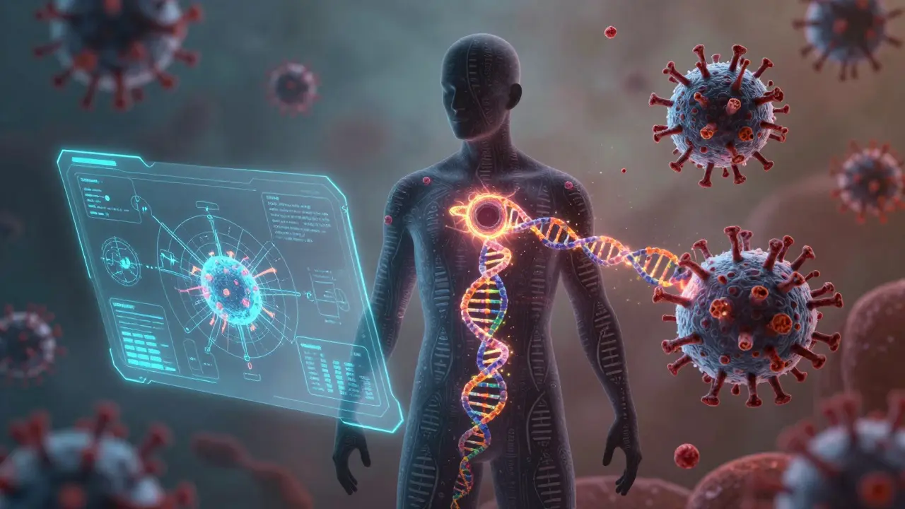 Virové elementy v lidské DNA aktivují imunitní odpověď, zatímco AI předpovídá nové hrozby.