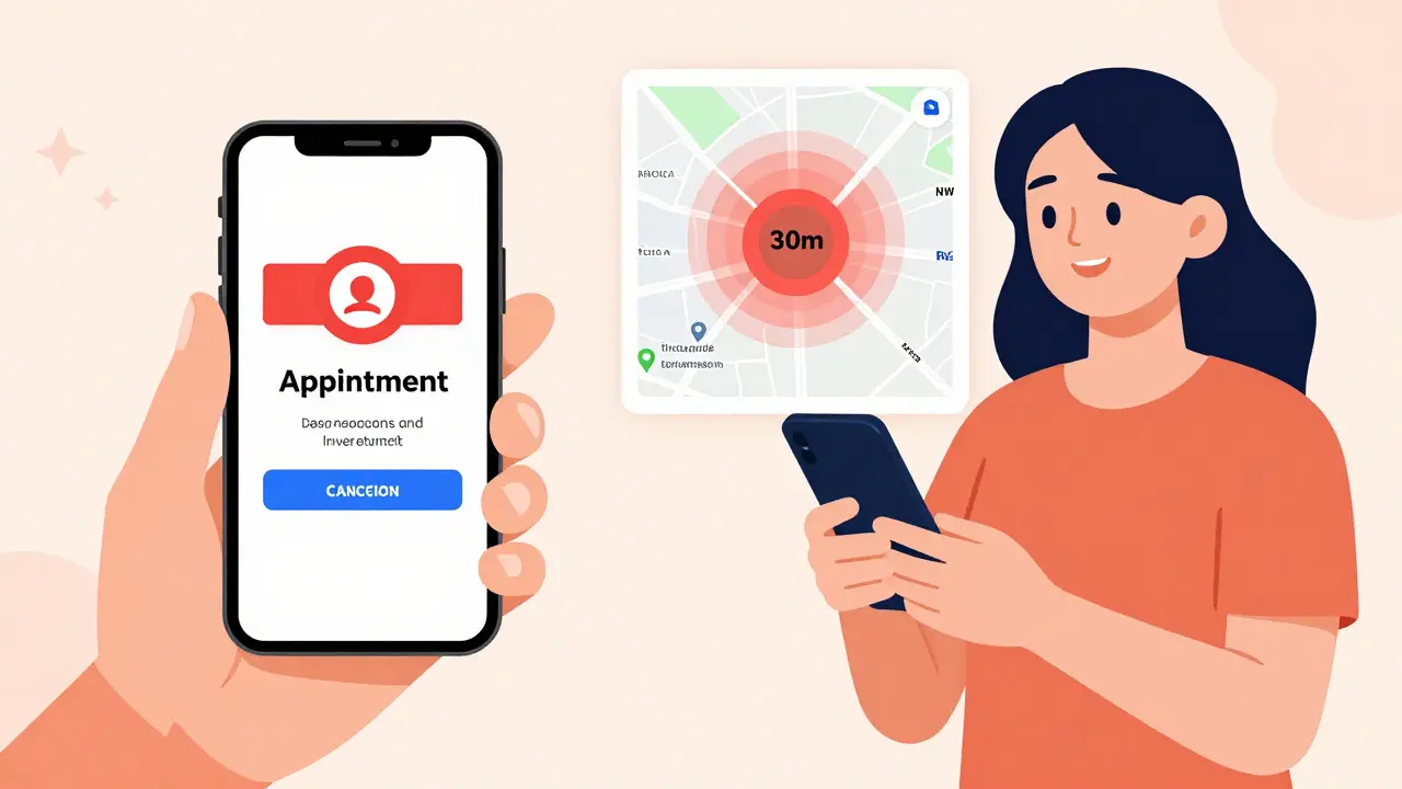 Nový termín očkování potvrzený SMS, rozšířené vyhledávání v okolí.