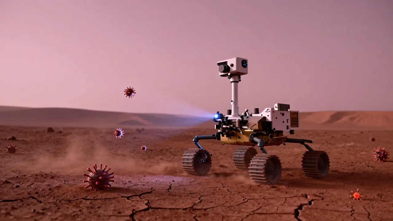 Virologie ve vesmíru: Hledání virů na jiných planetách