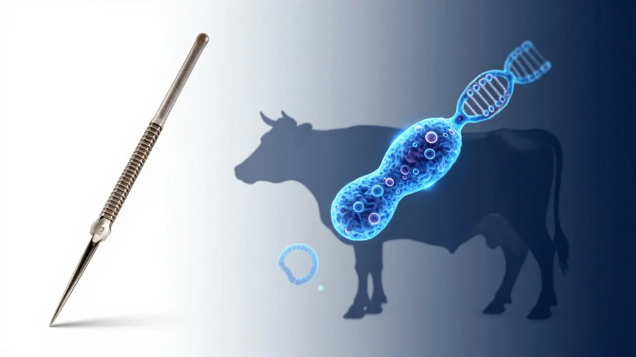 Konceptuální obraz evoluce vakcinace od historických počátků k moderní imunologii.