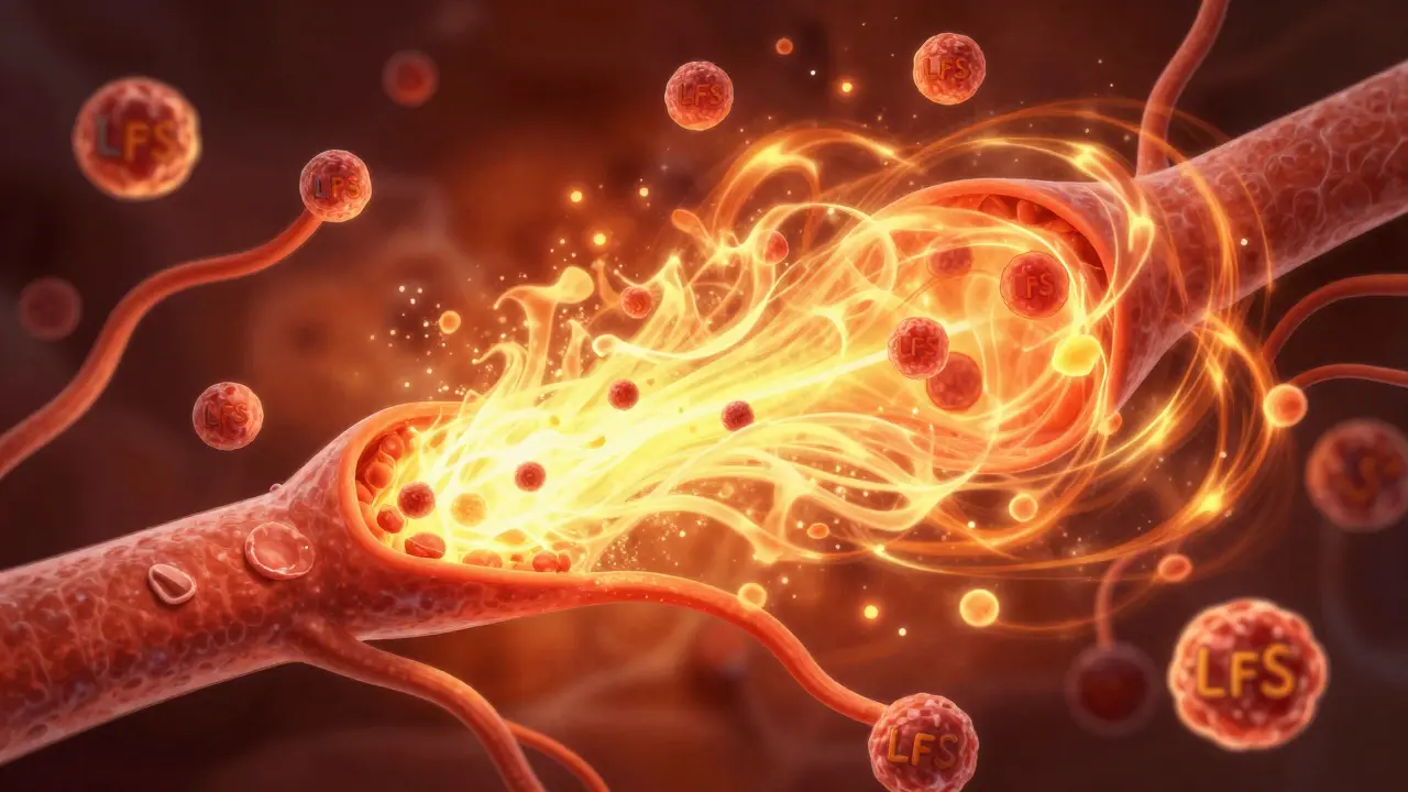 Endotoxiny vyvolávají silnou imunitní reakci a zánět v cévách